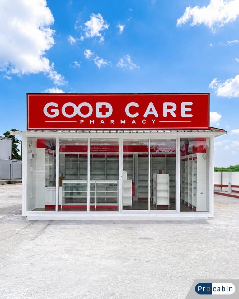 ร้านขายยาสำเร็จรูป PCB To-Go ร้าน GOOD CARE Pharmacy ชลบุรี ขนาด 6x3 เมตร